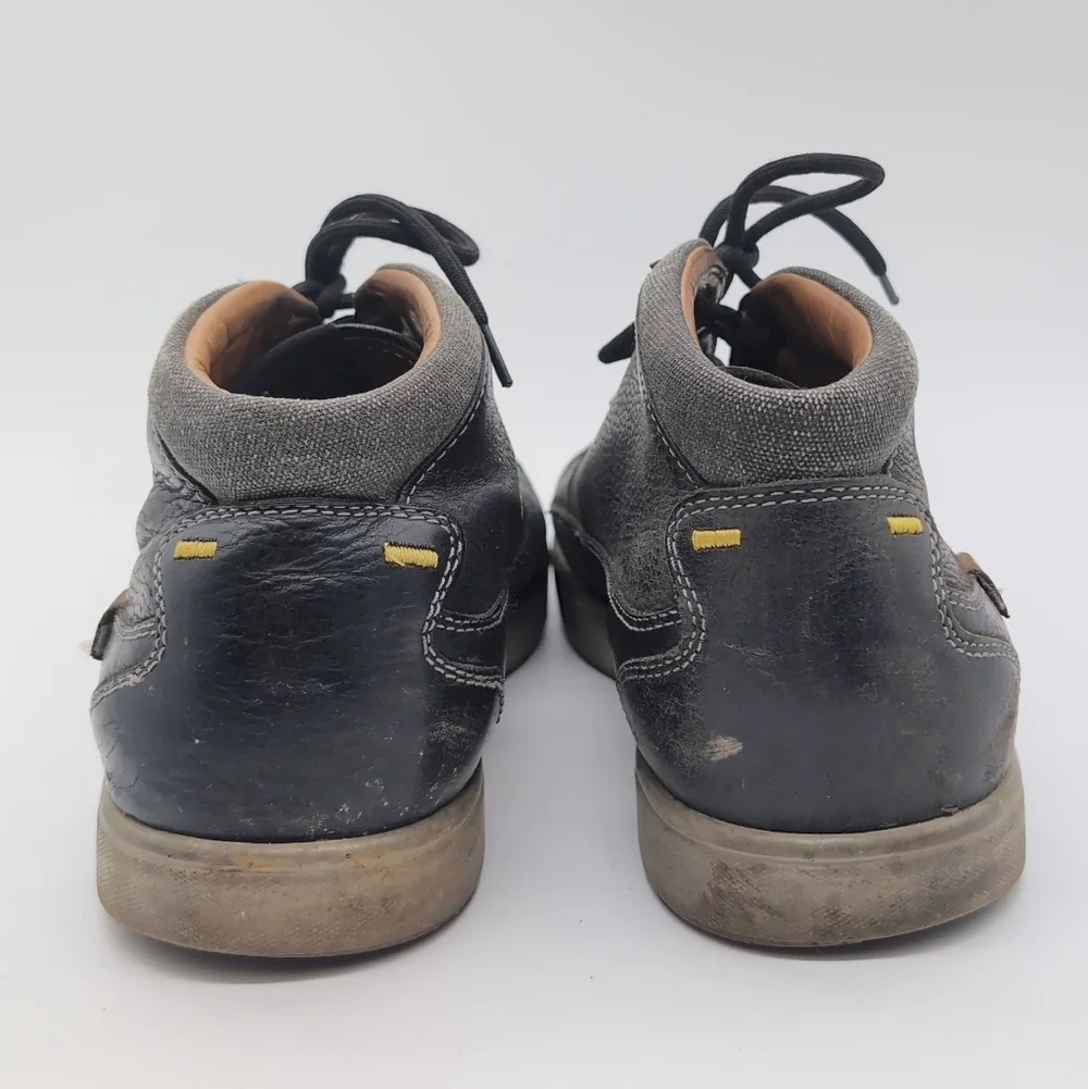 Keen Glenhaven Sz 10 Men's Black Leather Lace-Up Casual Boots Portland Or